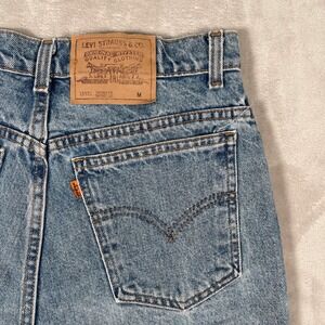 Levi's Women's Jeans 15921 Orange Tab Tapered Leg Denim M Blue